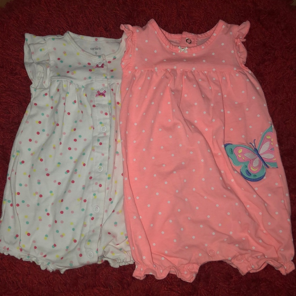 Carter’s Ruffled Rompers